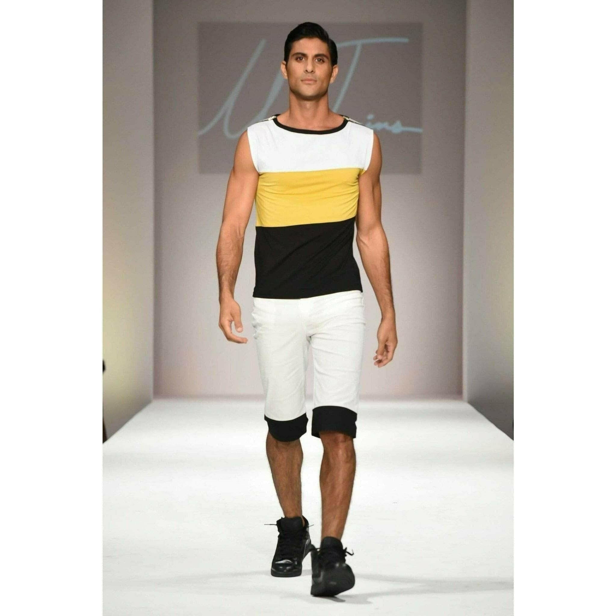 Sleeveless Colorblock Top.