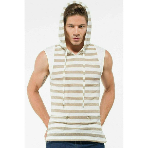 Sleeveless Gold Hoodie