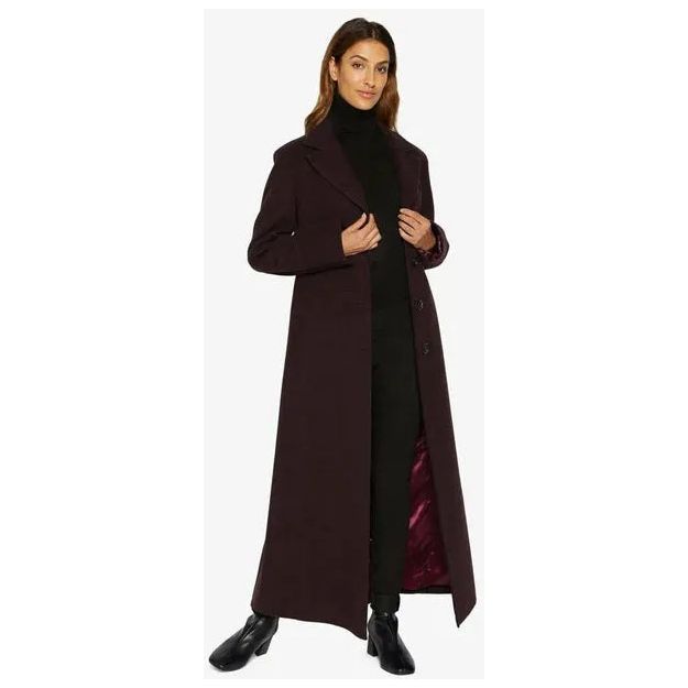 Slim Fit Wool Blend Longline Maxi Coat.