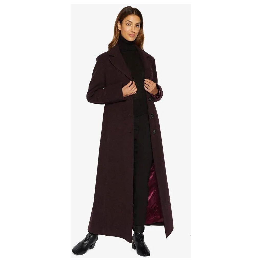 Slim Fit Wool Blend Longline Maxi Coat.