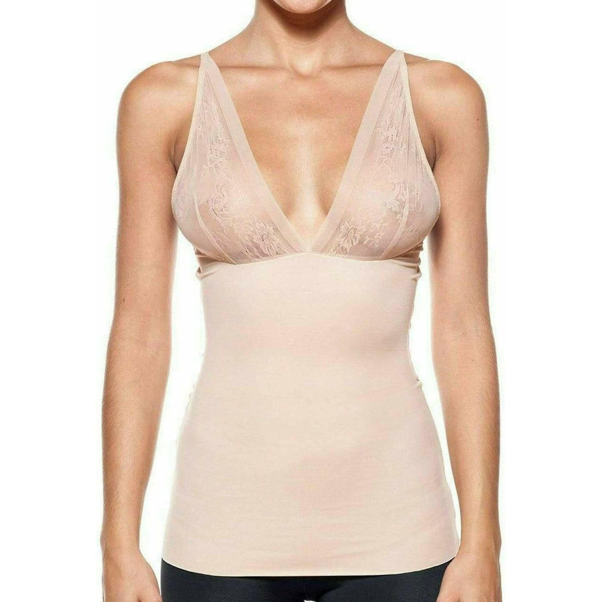 Slimming Top with Sexy Lace in Nude.