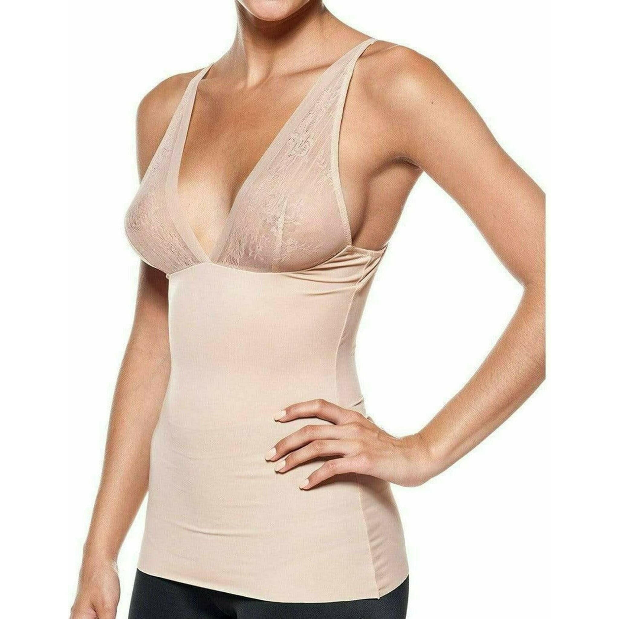 Slimming Top with Sexy Lace in Nude.