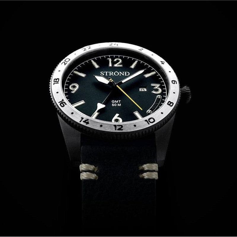SSC-101 24h GMT, All Black Watch with Steel Bezel