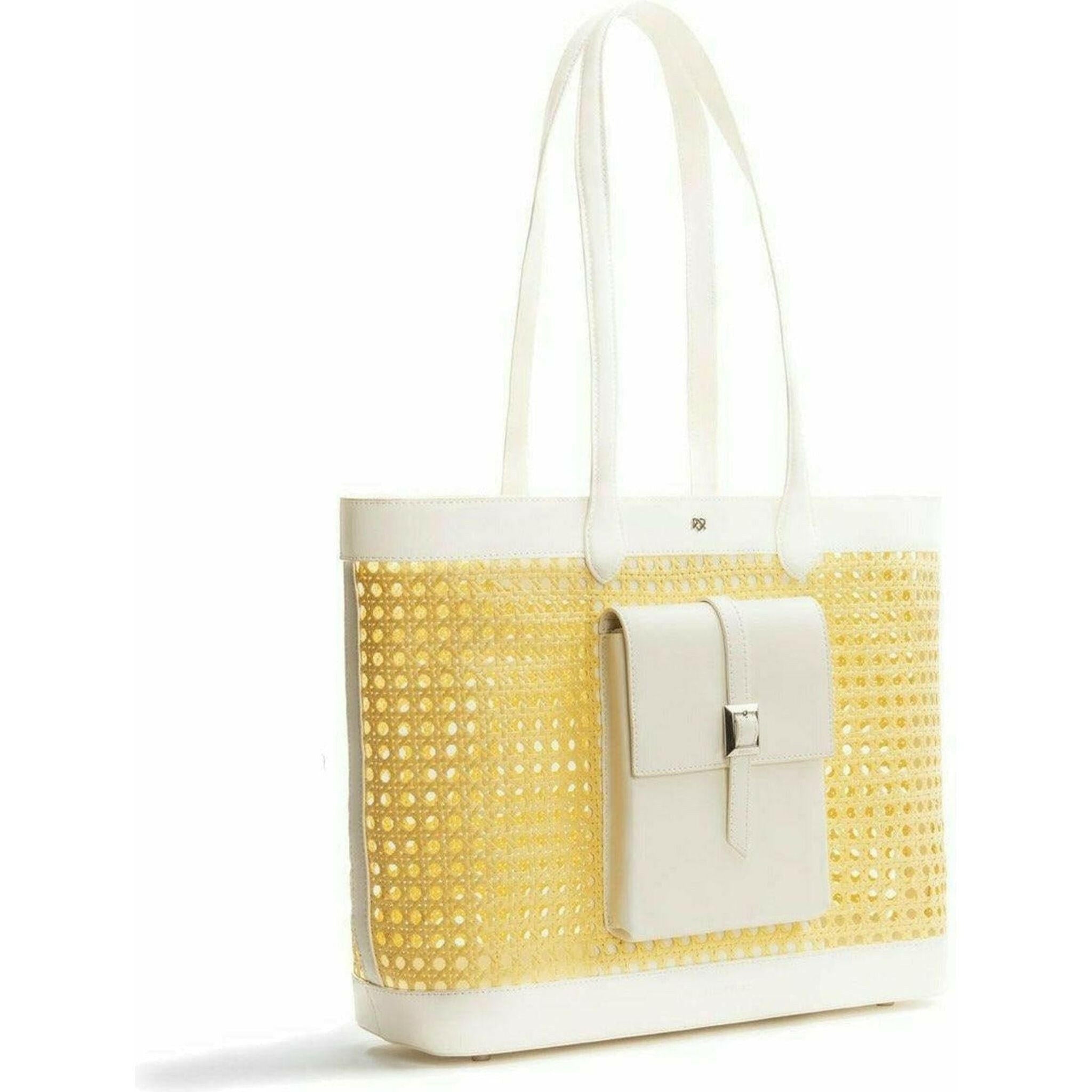 St. Tropez Straw Tote in Yellow.