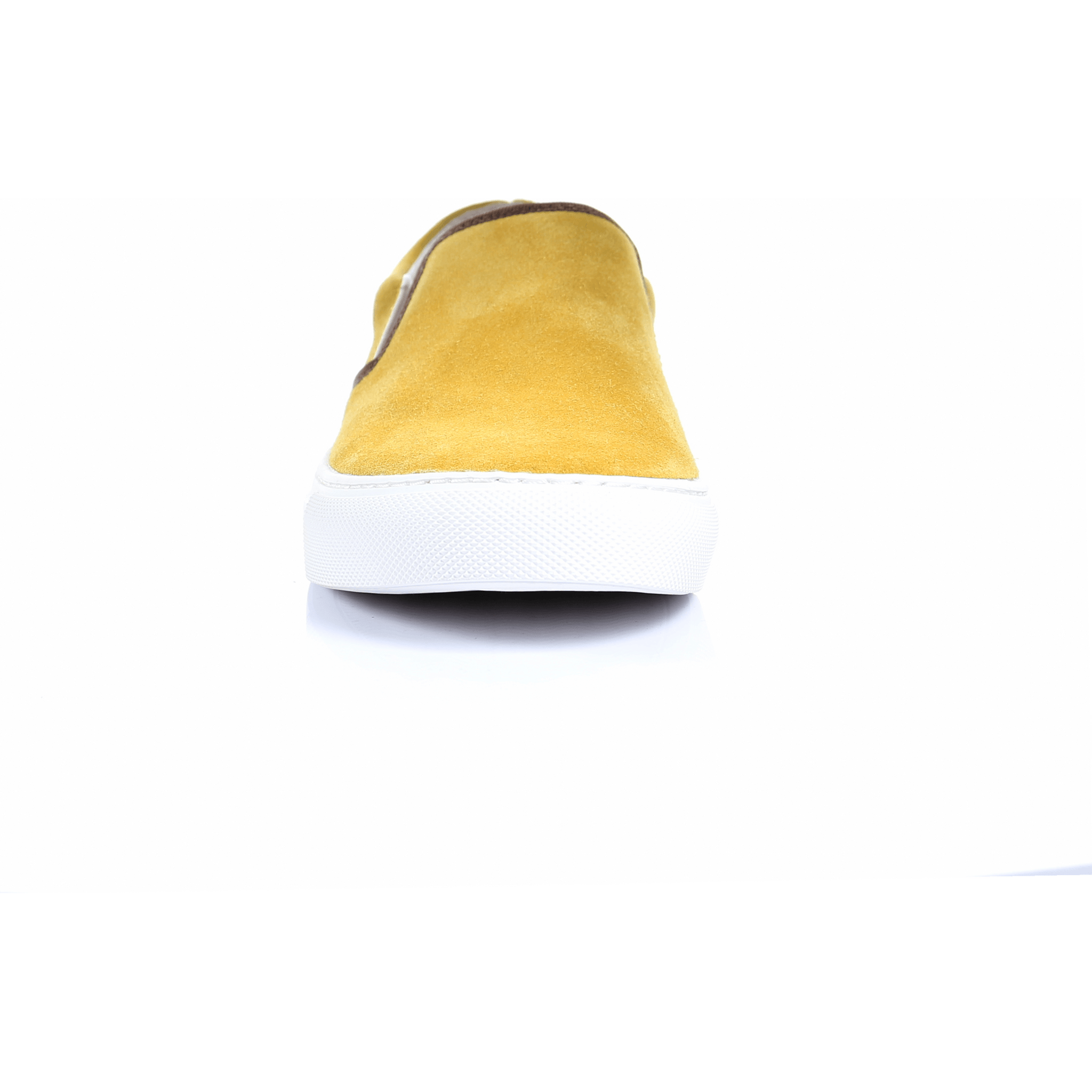 Suede Slip on Sneaker in Mustard.