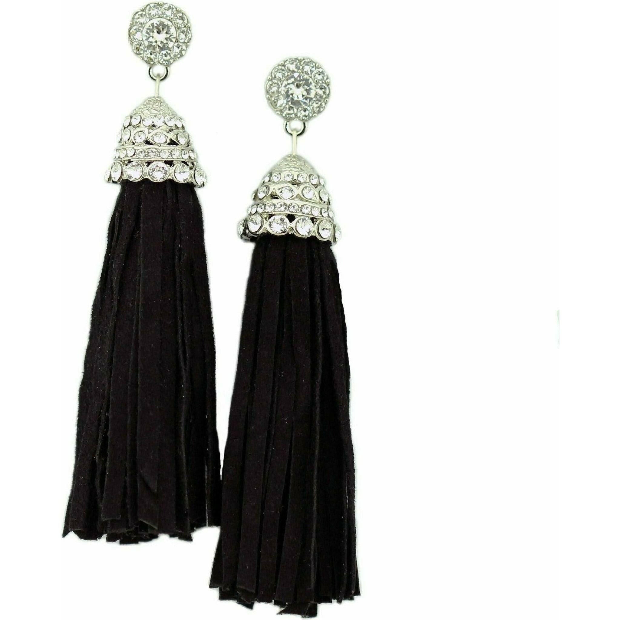 Suede Tassel Earrings.