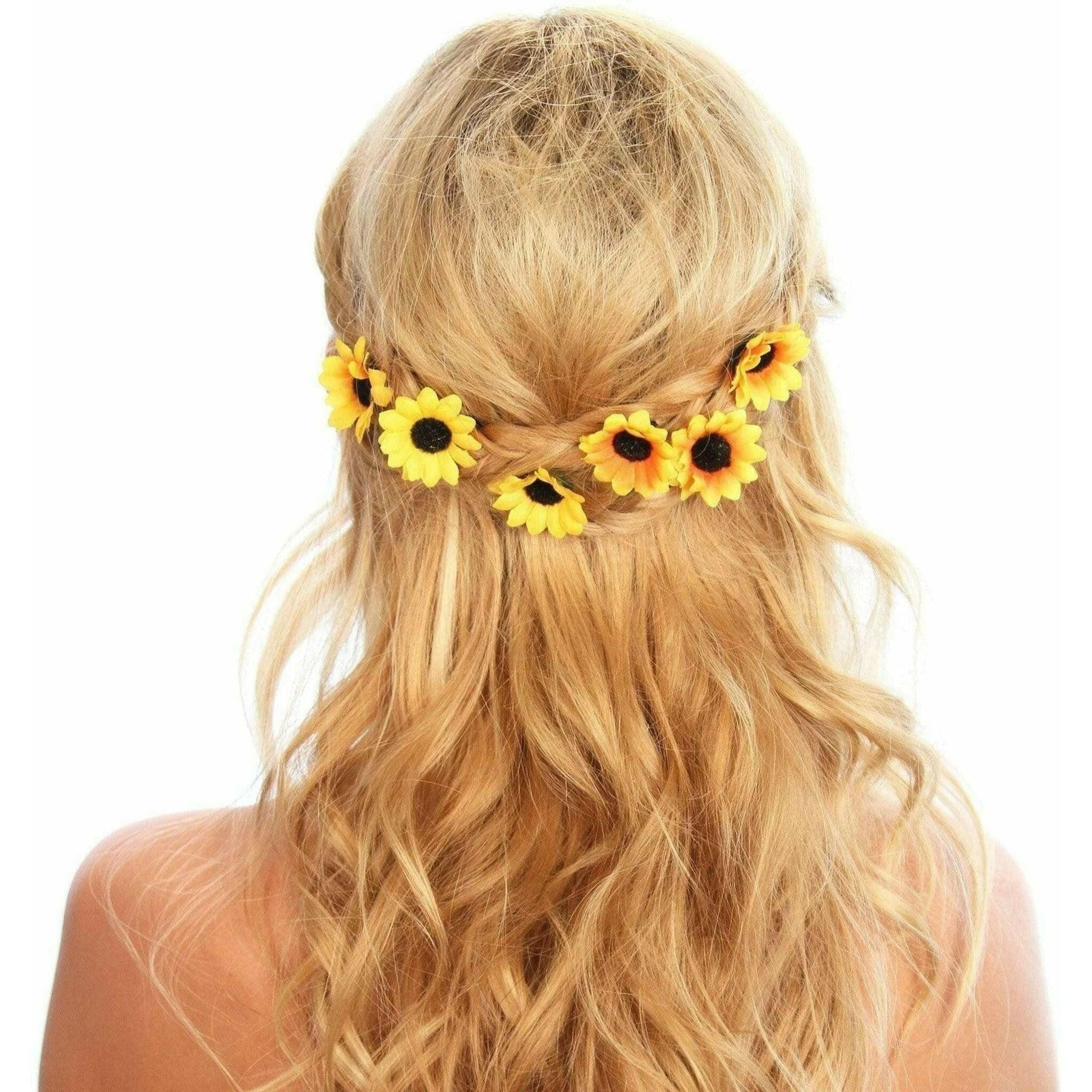 Sunflower Hair Grips.