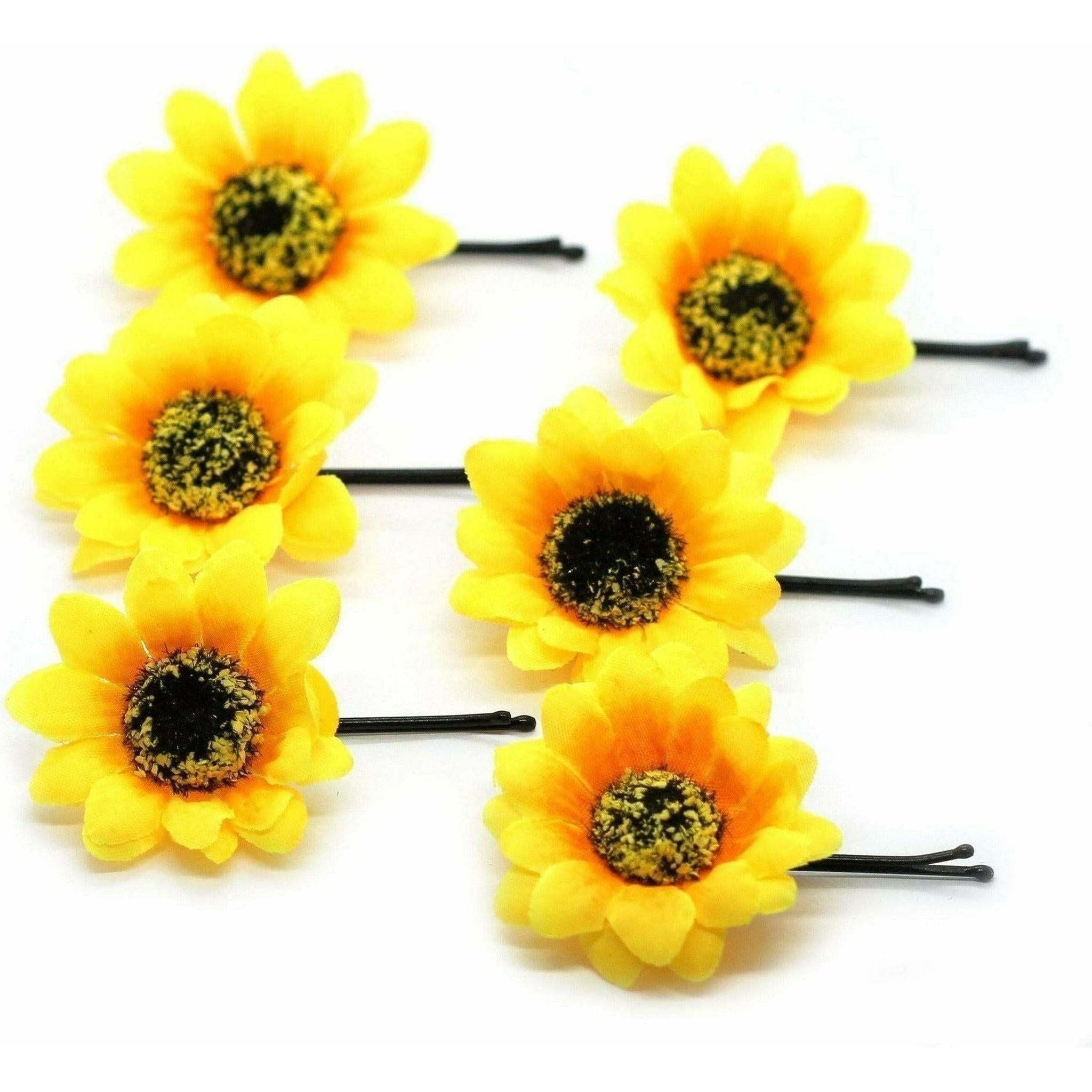 Sunflower Hair Grips.