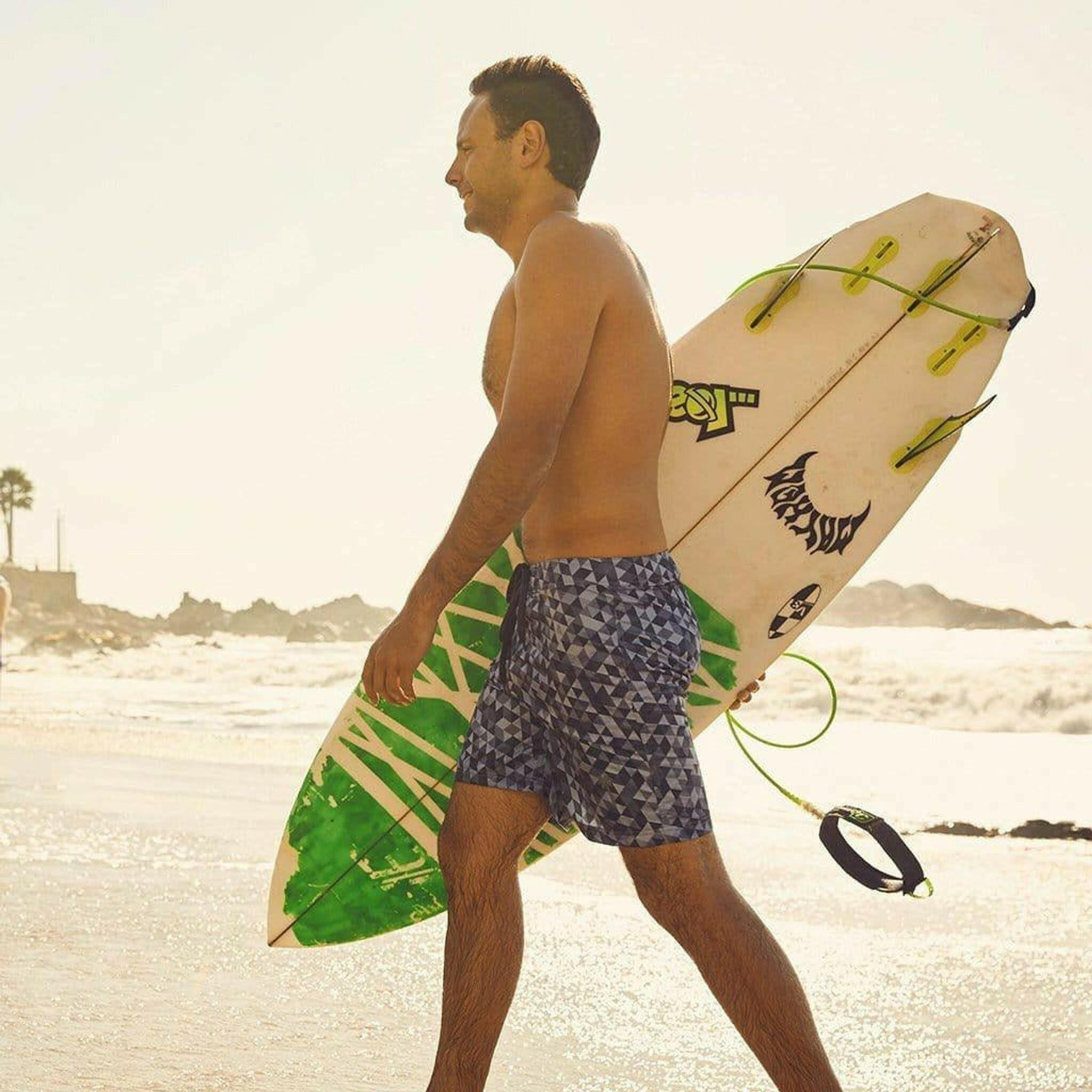 Sustainable Surf Geometric Gray 17" Boardshorts.