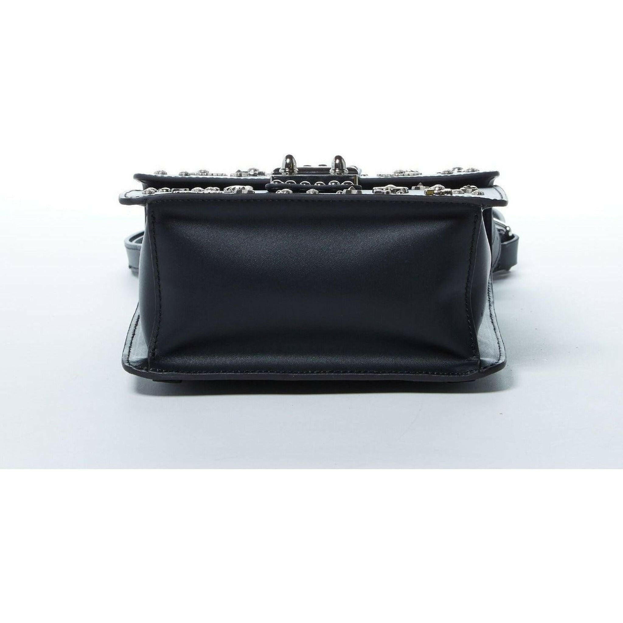 The Hollywood Backpack Purse Leather in Black.