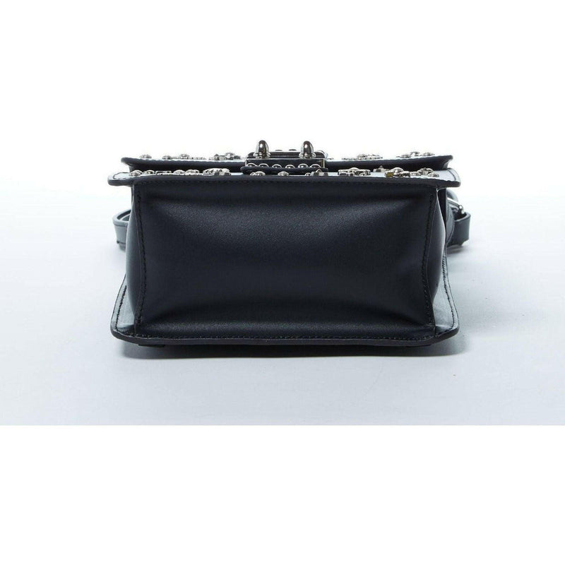 The Hollywood Backpack Purse Leather in Black