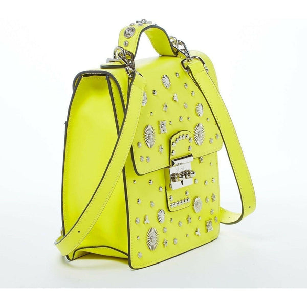 The Hollywood Backpack Purse Leather in Yellow