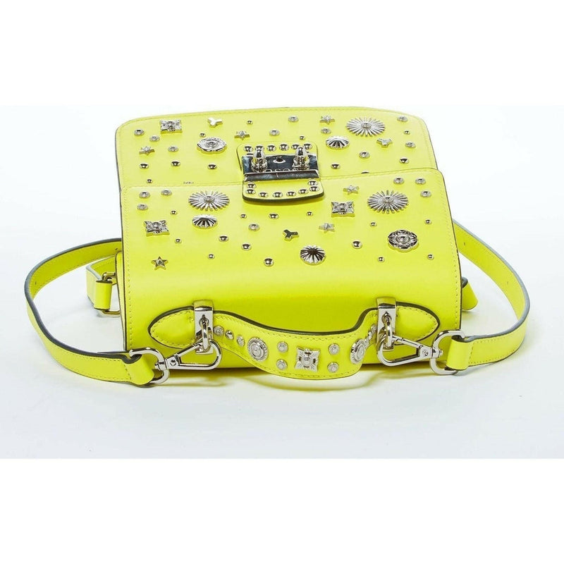 The Hollywood Backpack Purse Leather in Yellow