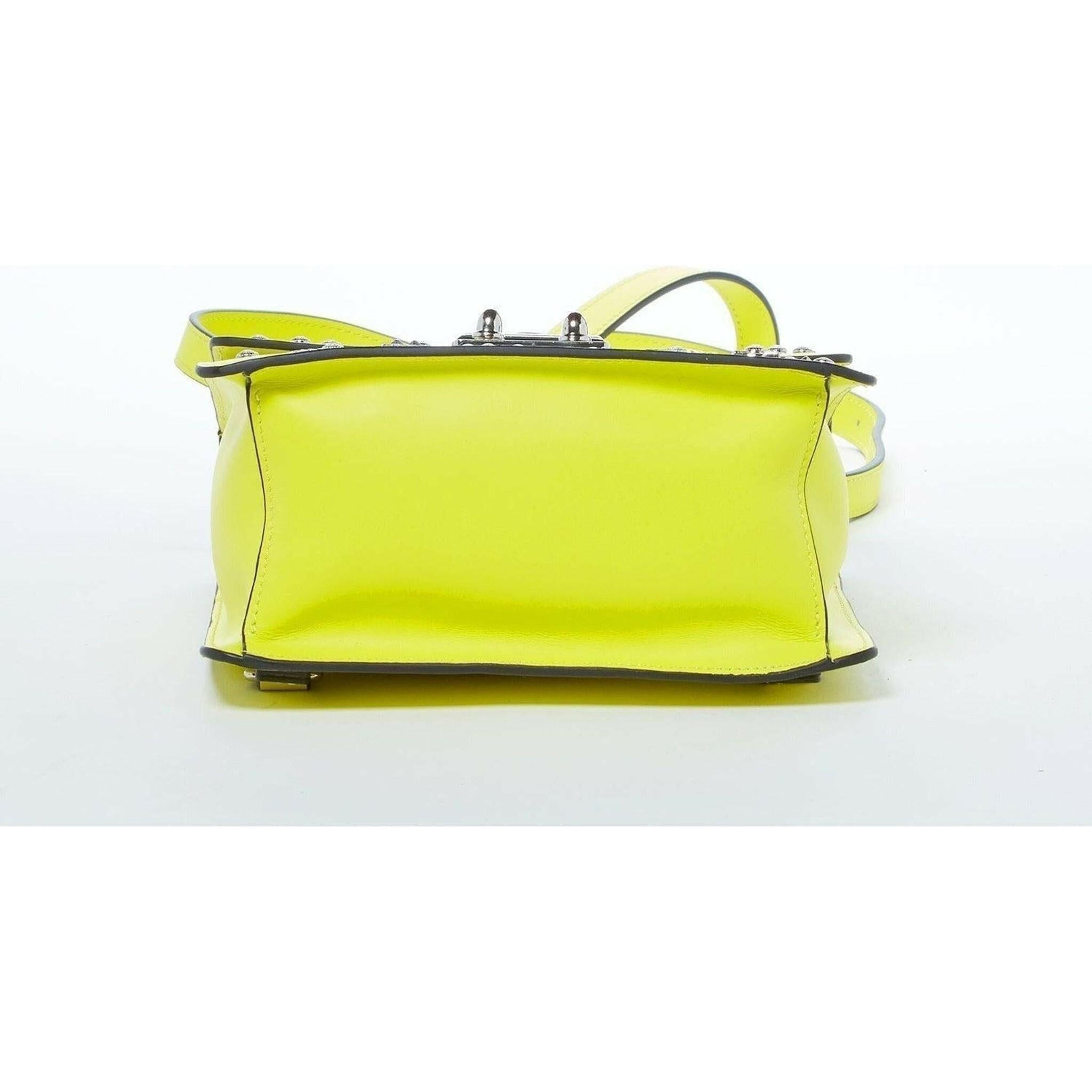 The Hollywood Backpack Purse Leather in Yellow.