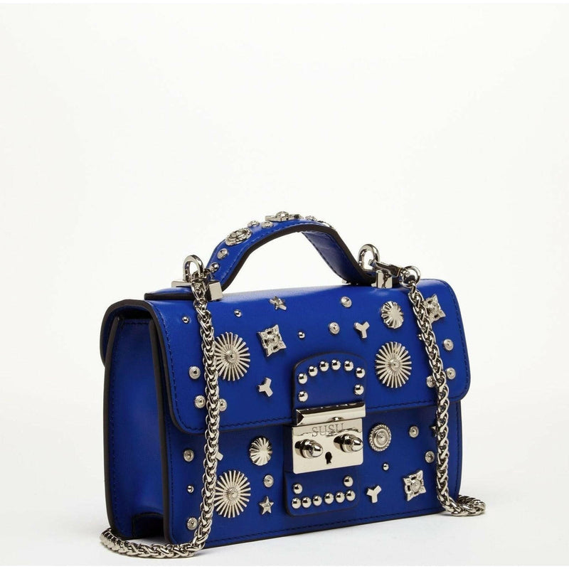 The Hollywood Leather Crossbody Bag in Cobalt Blue