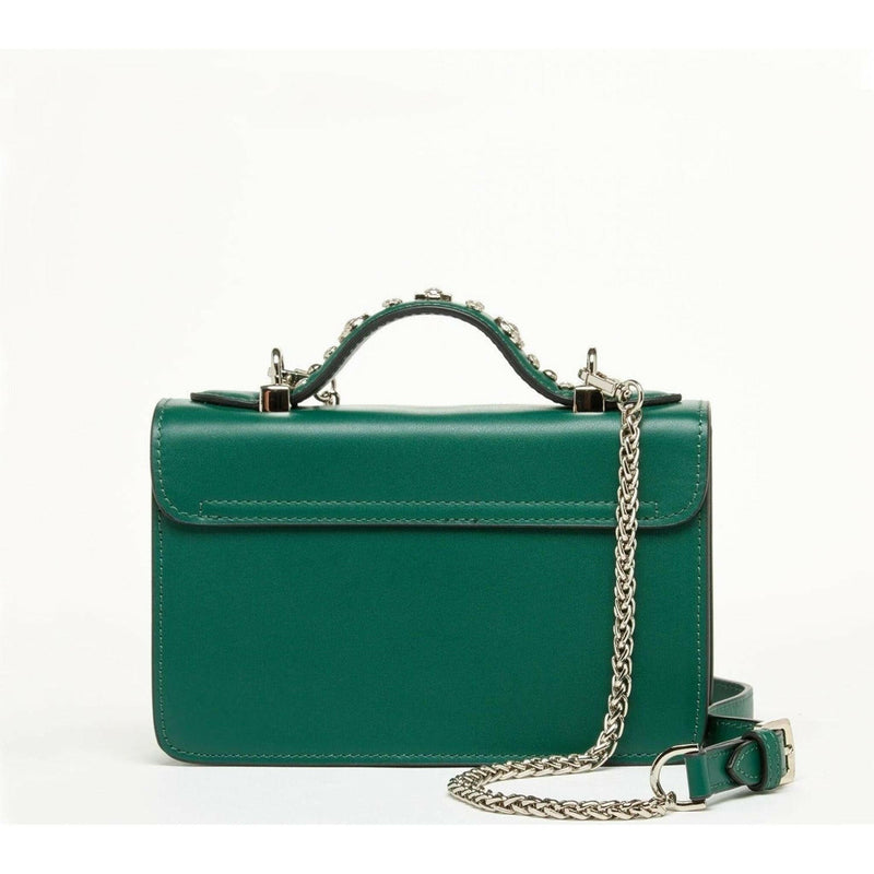 The Hollywood Leather Crossbody Bag in Evergreen