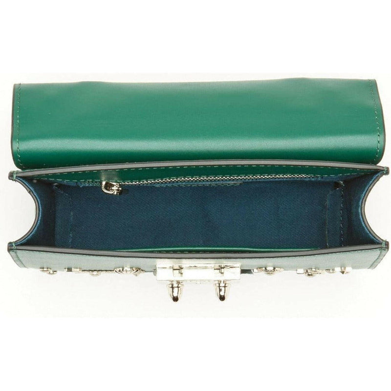 The Hollywood Leather Crossbody Bag in Evergreen