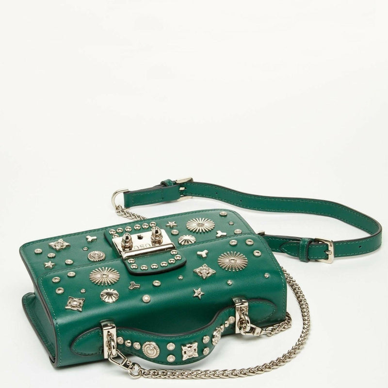 The Hollywood Leather Crossbody Bag in Evergreen