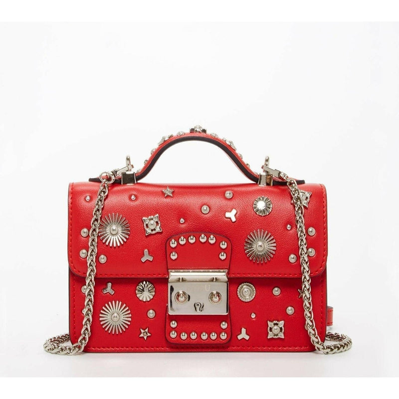 The Hollywood Leather Crossbody Bag in Red