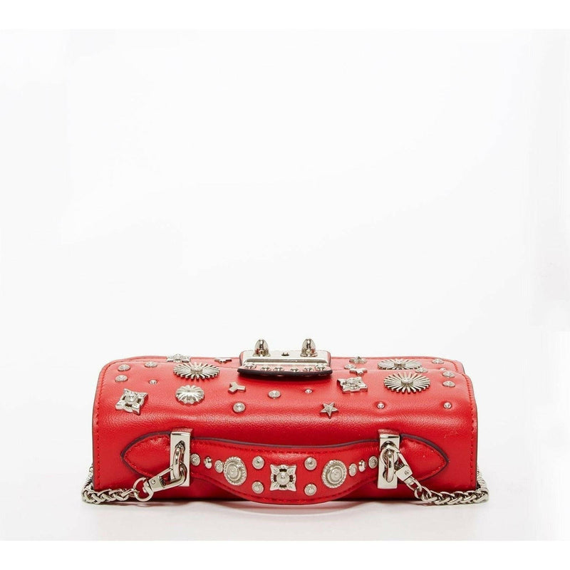 The Hollywood Leather Crossbody Bag in Red