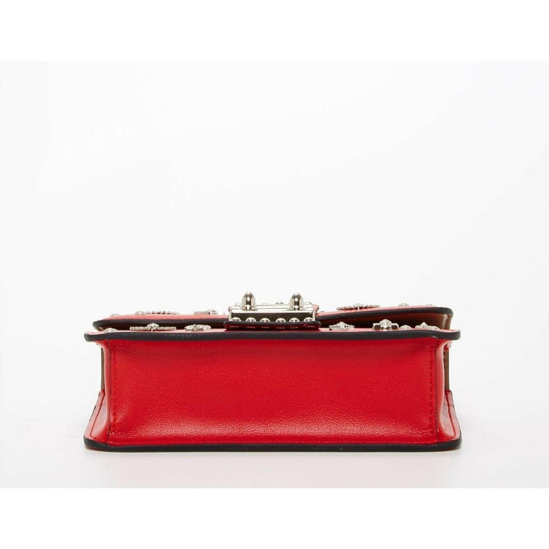 The Hollywood Leather Crossbody Bag in Red