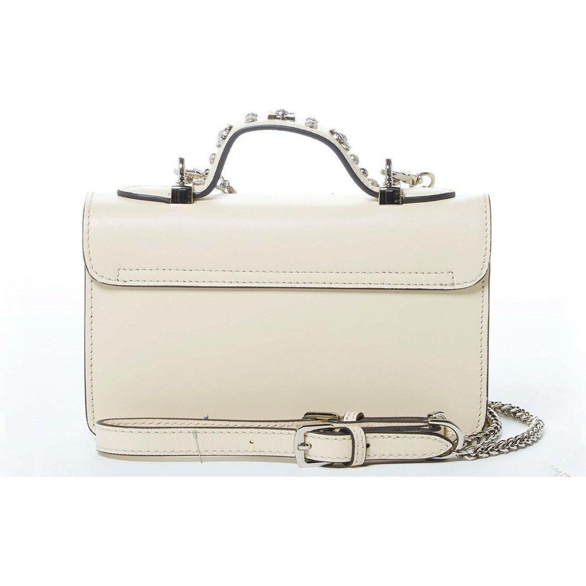 The Hollywood Leather Crossbody in Off White.