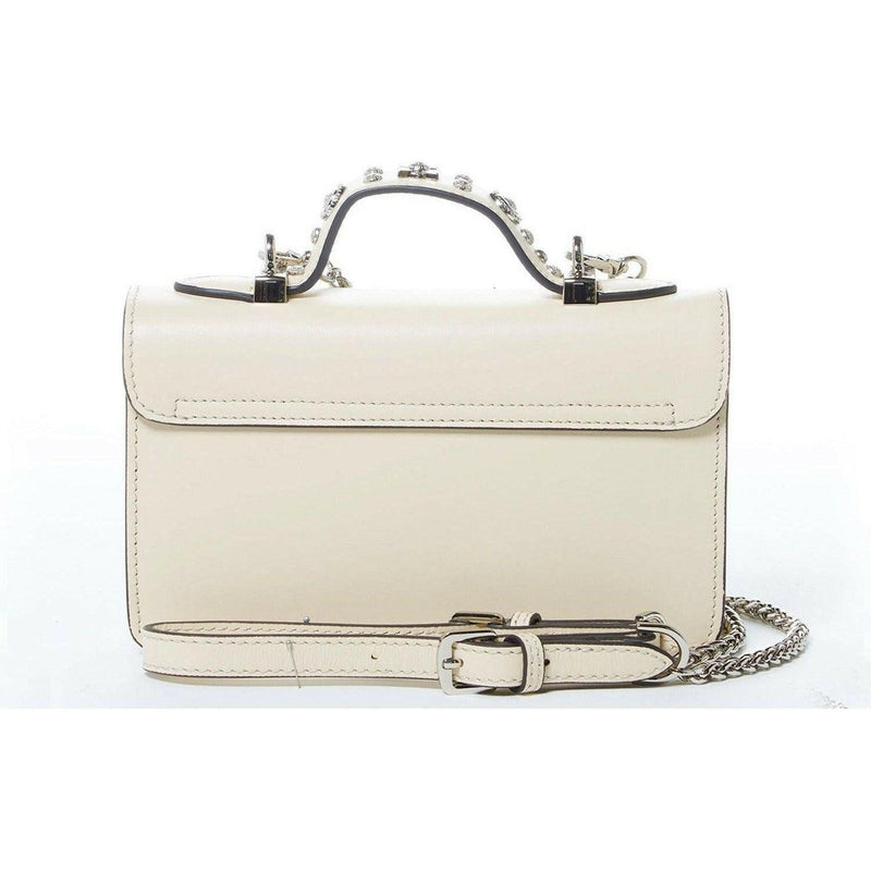 The Hollywood Leather Crossbody in Off White