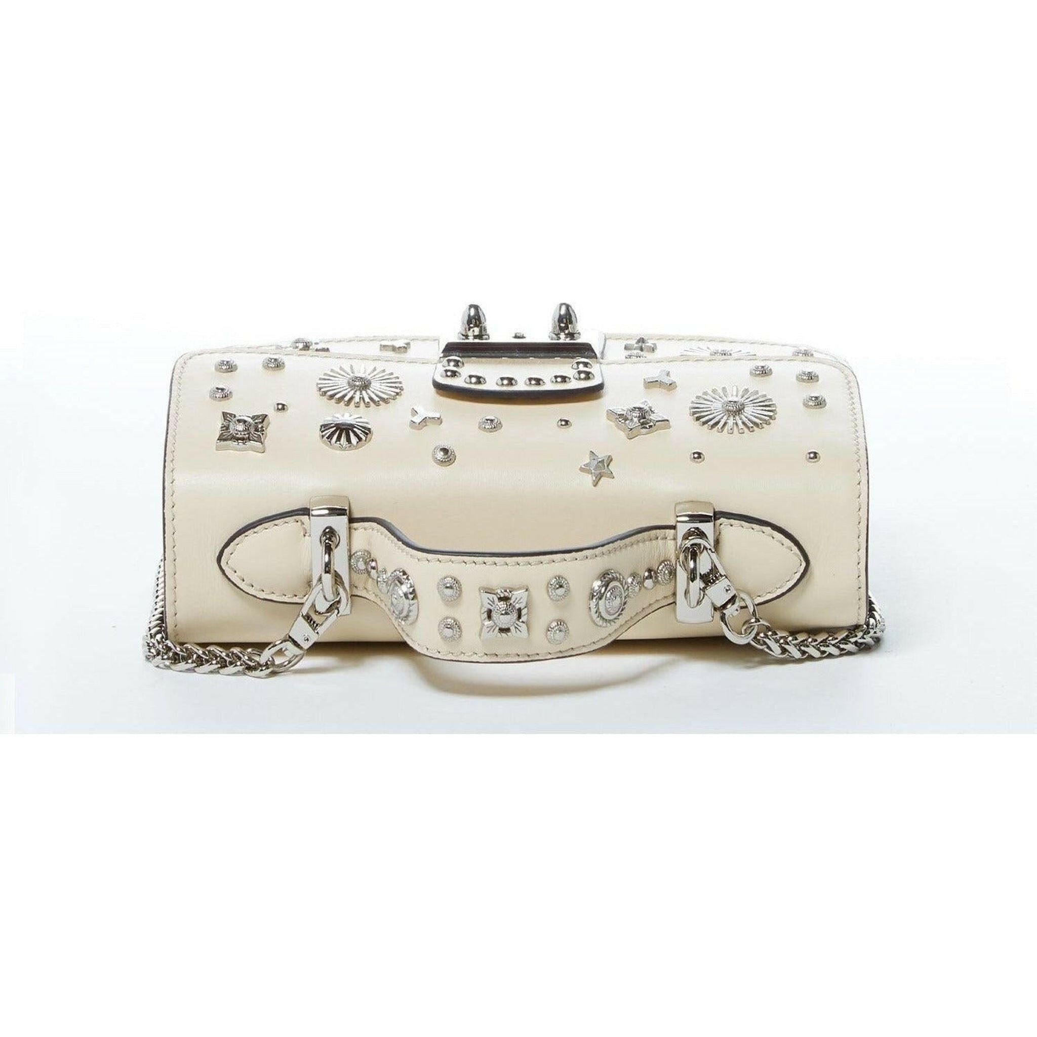 The Hollywood Leather Crossbody in Off White.