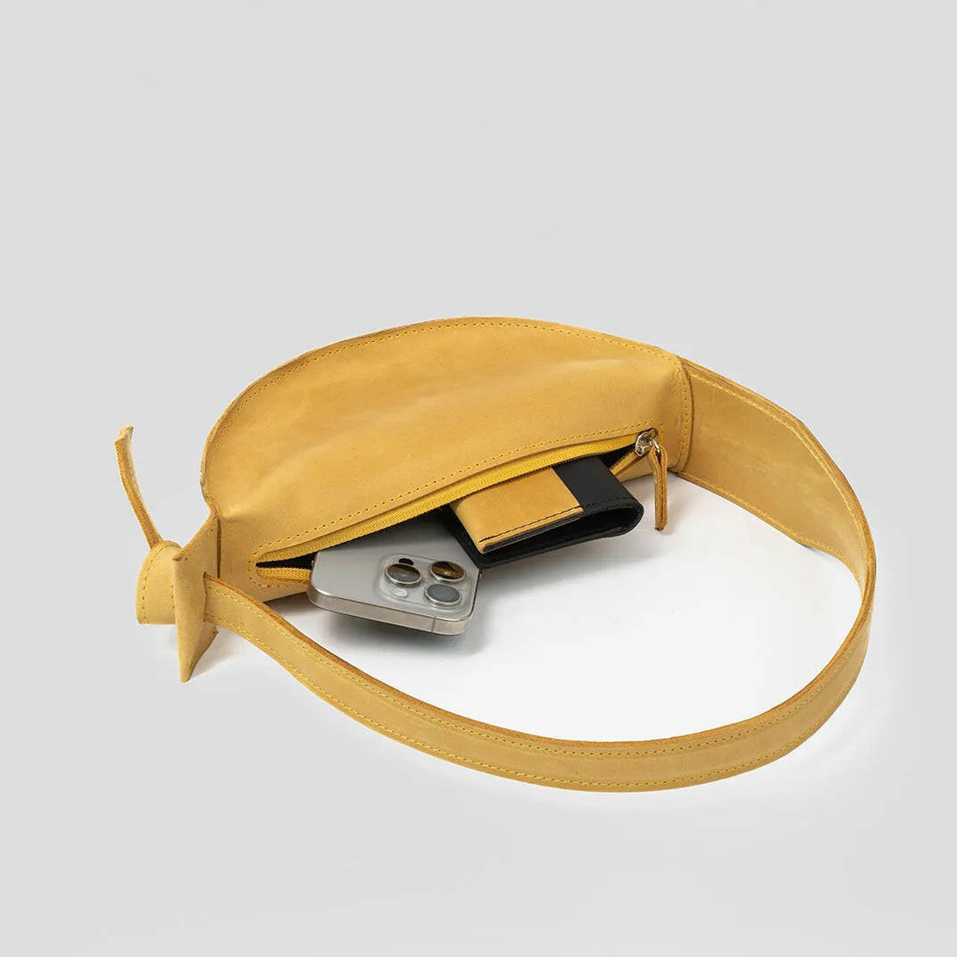 Shoulder Bag Crescent Yellow.