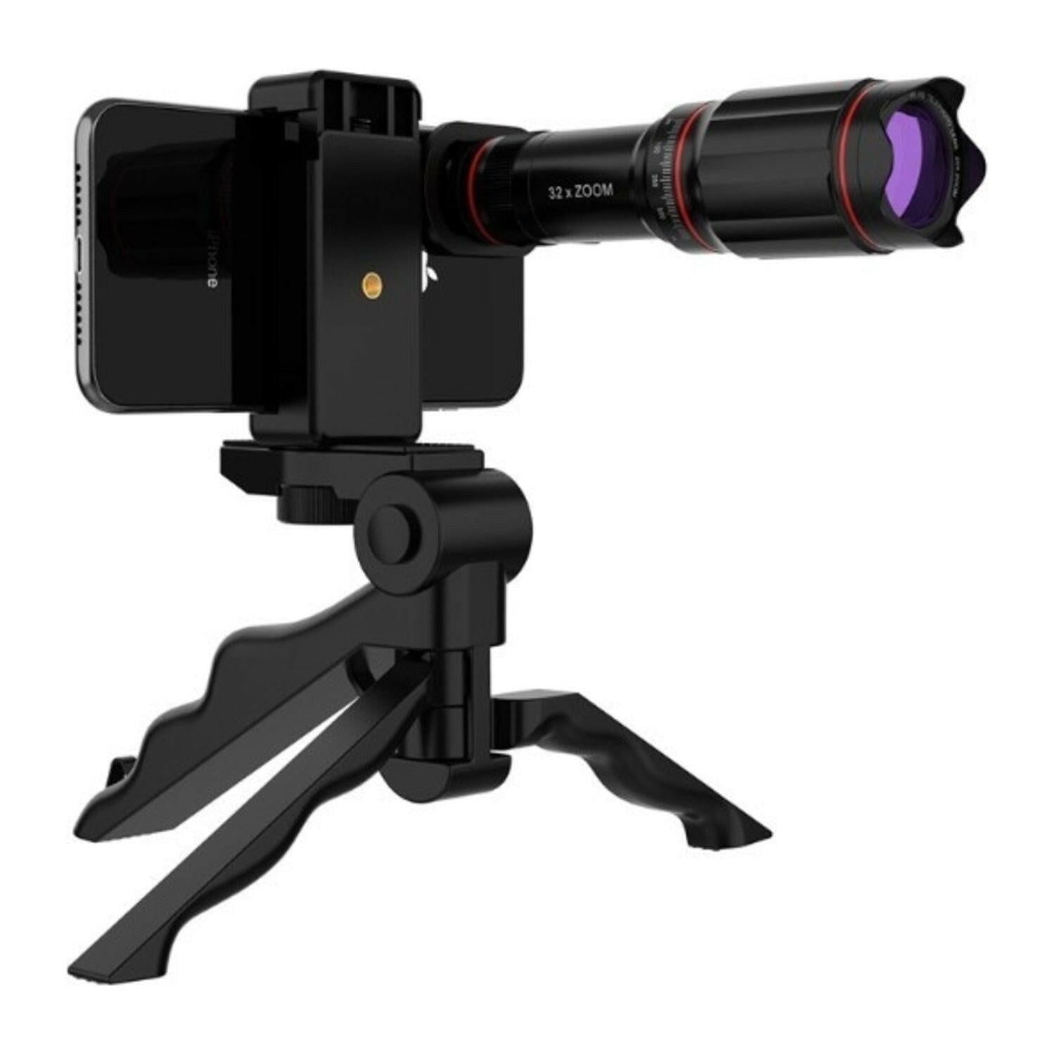 Ultra Crystal HD 32x Zoom Telescope Mobile Phone Camera Lens Set.