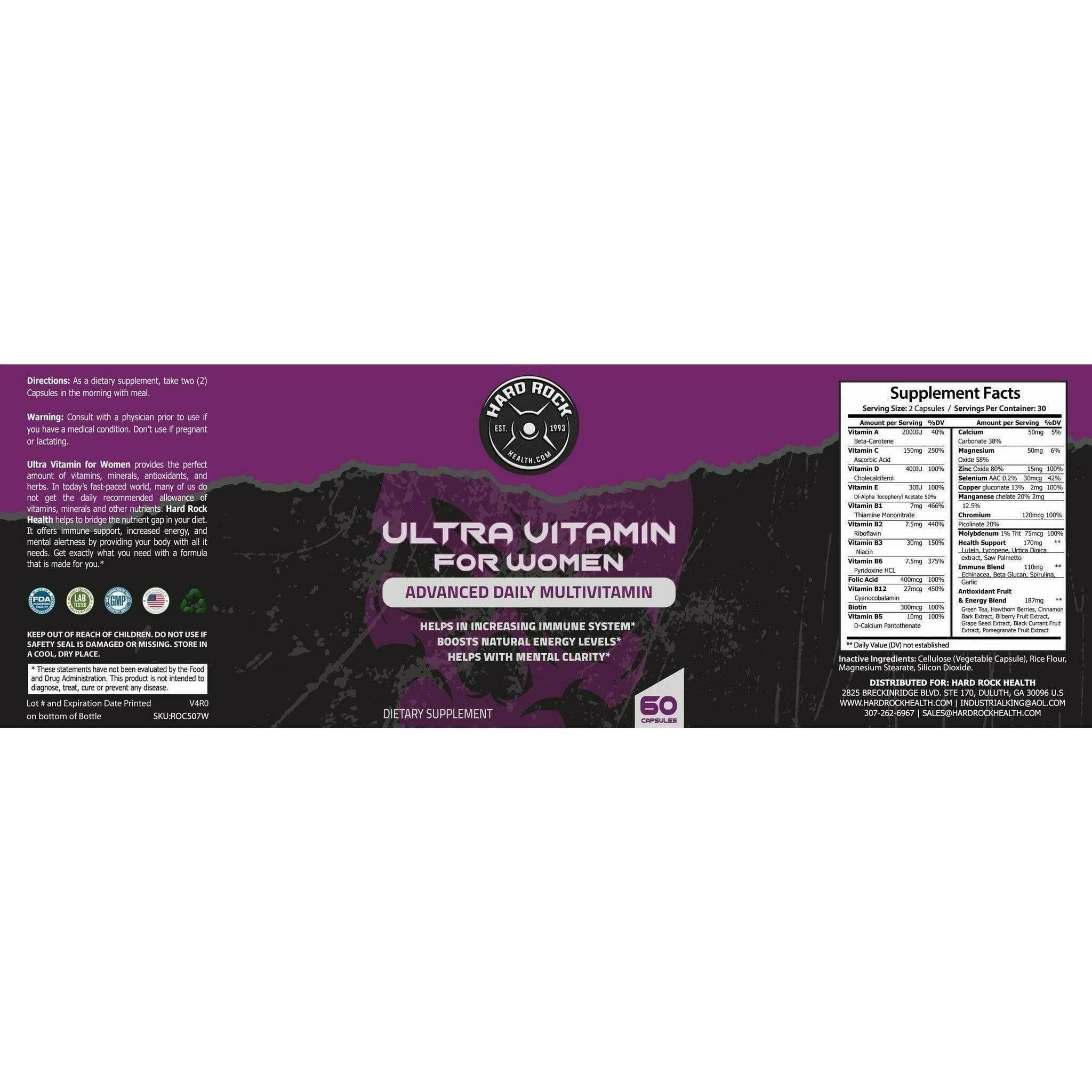 Ultra Vitamin for Women- Daily Multivitamins.