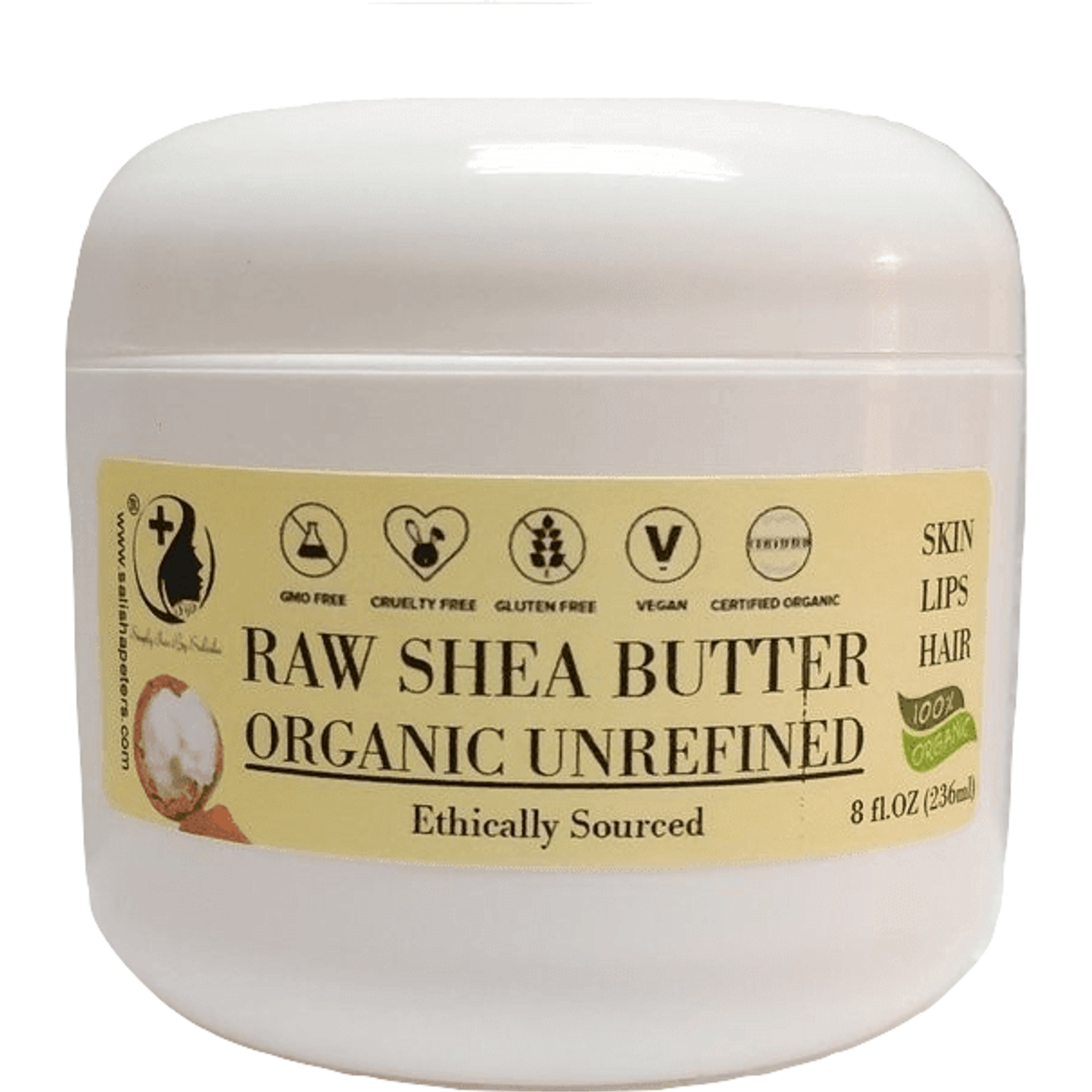 Unrefined Fair Trade Organic Raw Shea Butter.