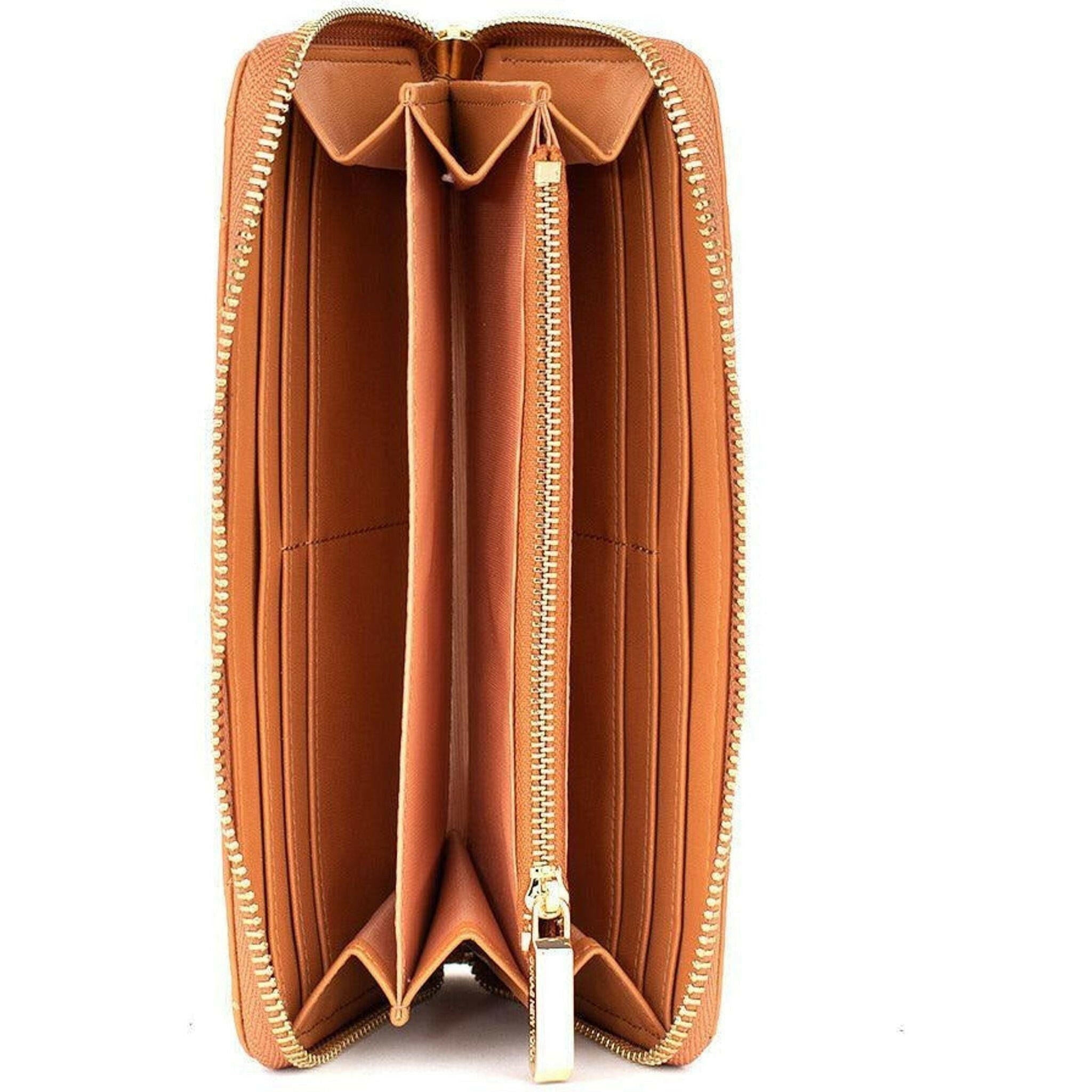 Uptown Quilted - Tan Zipper Wallet.