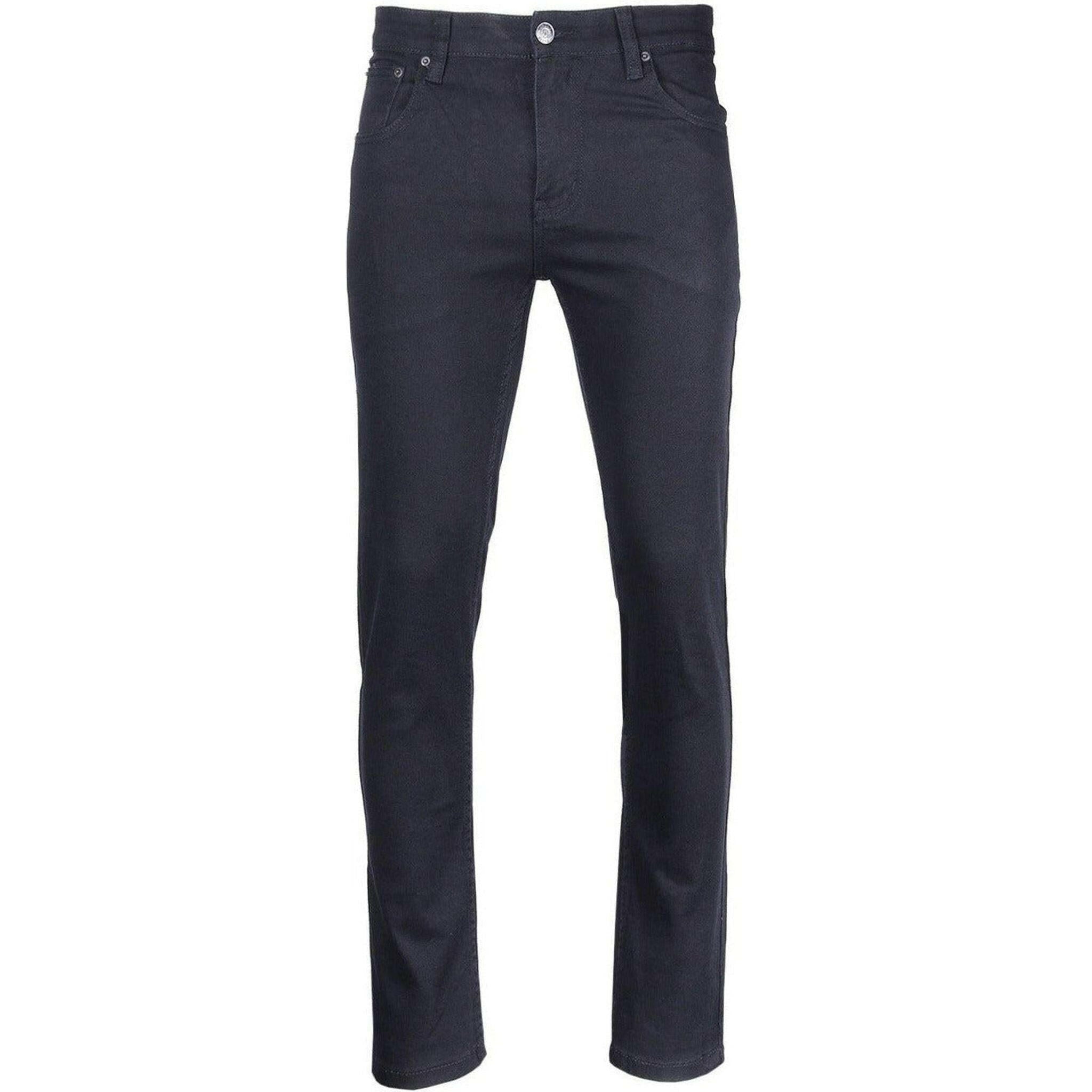 Victorious Skinny Fit Twill Pants in Navy.