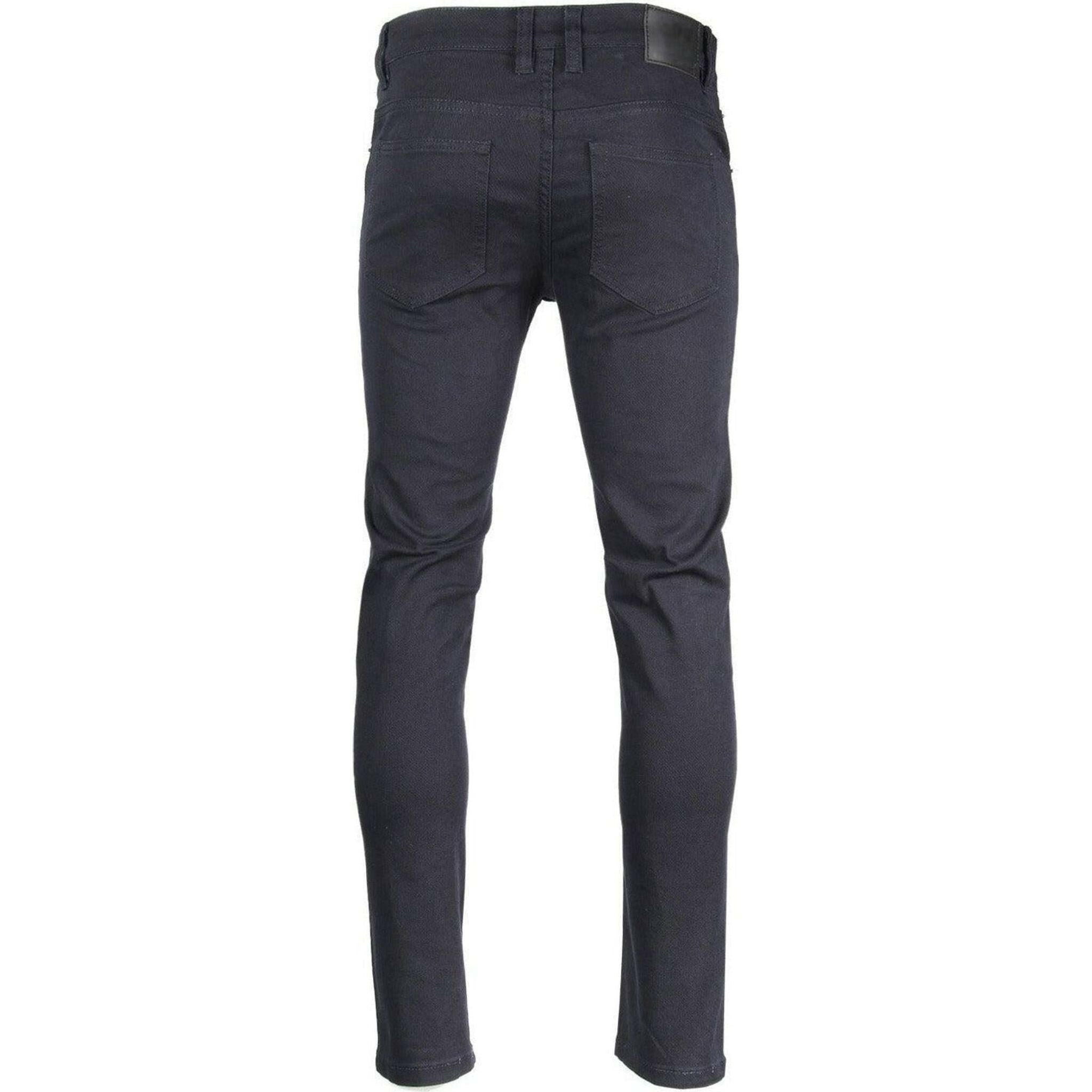 Victorious Skinny Fit Twill Pants in Navy.