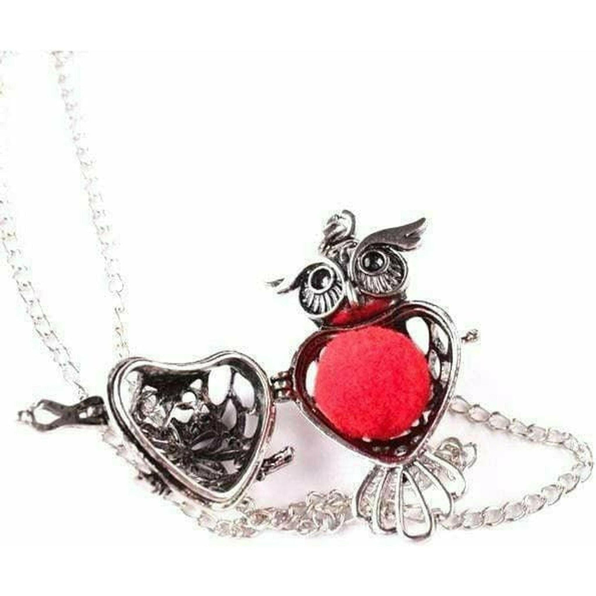 Vintage Owl Diffuser Necklace.