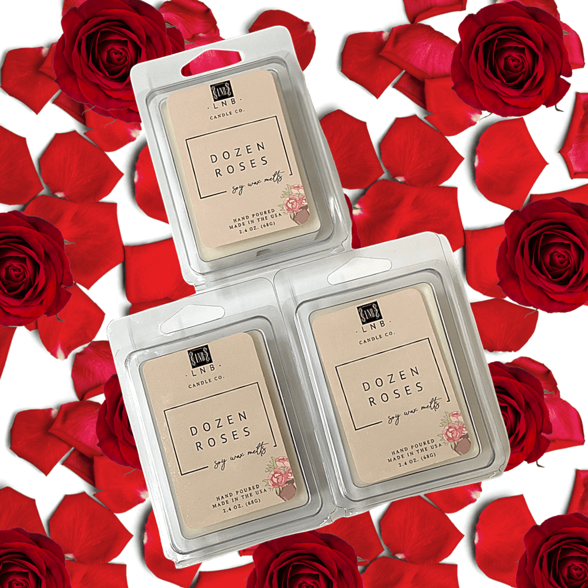 Wax Melt Dozen Roses Scent.