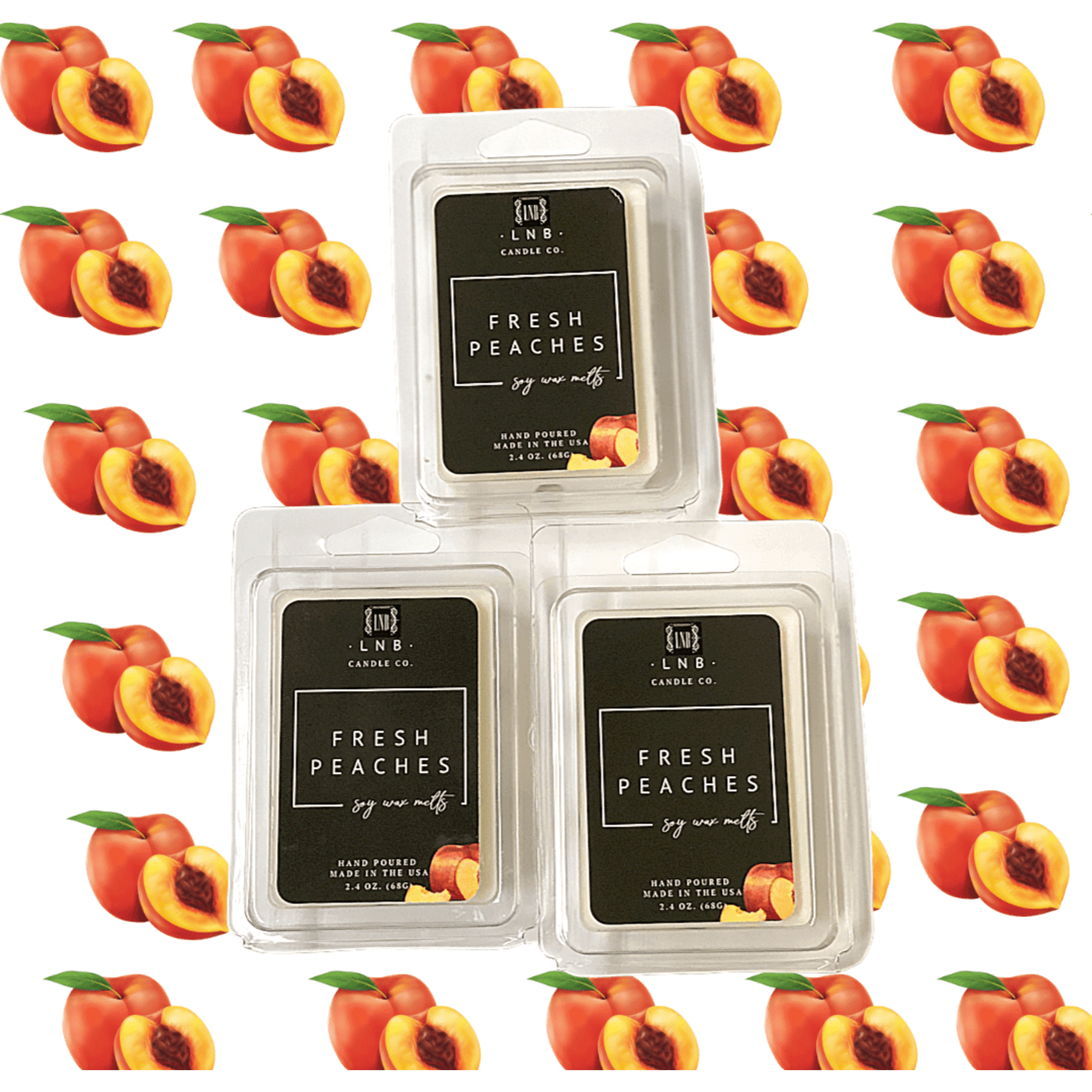 Wax Melt Fresh Peaches Scent.