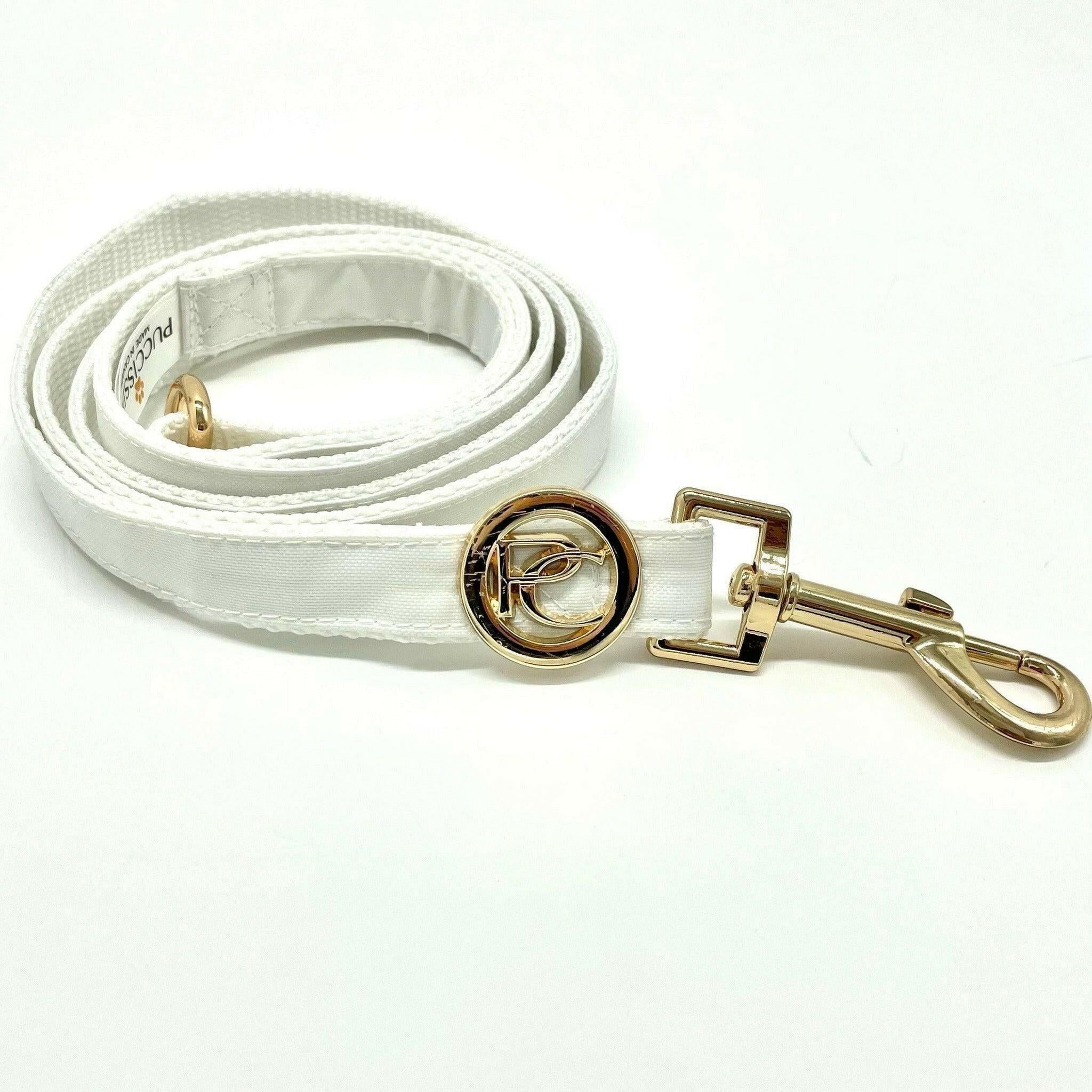 White Rain Matching Leash.