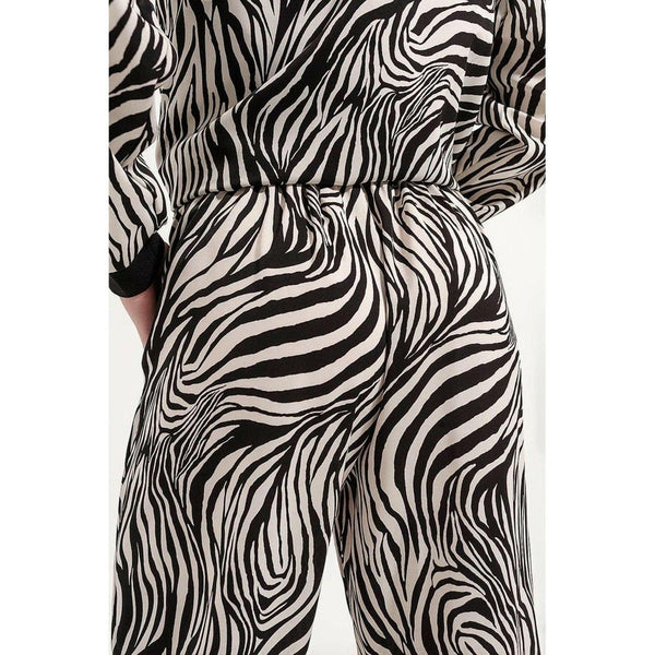 Wide Leg Trousers in Zebra Print