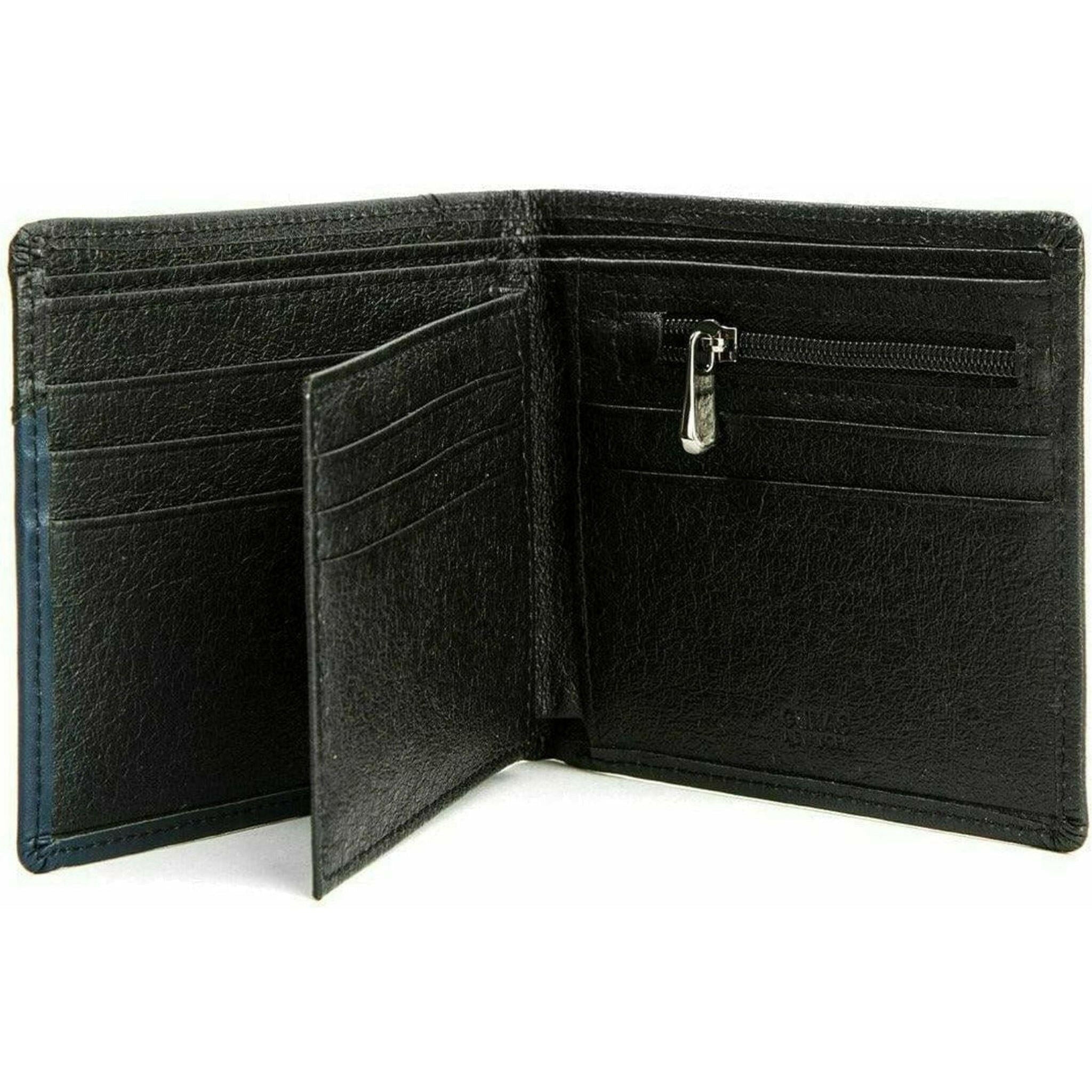 Woody - Blue Vegan Leather Wallet for Men.