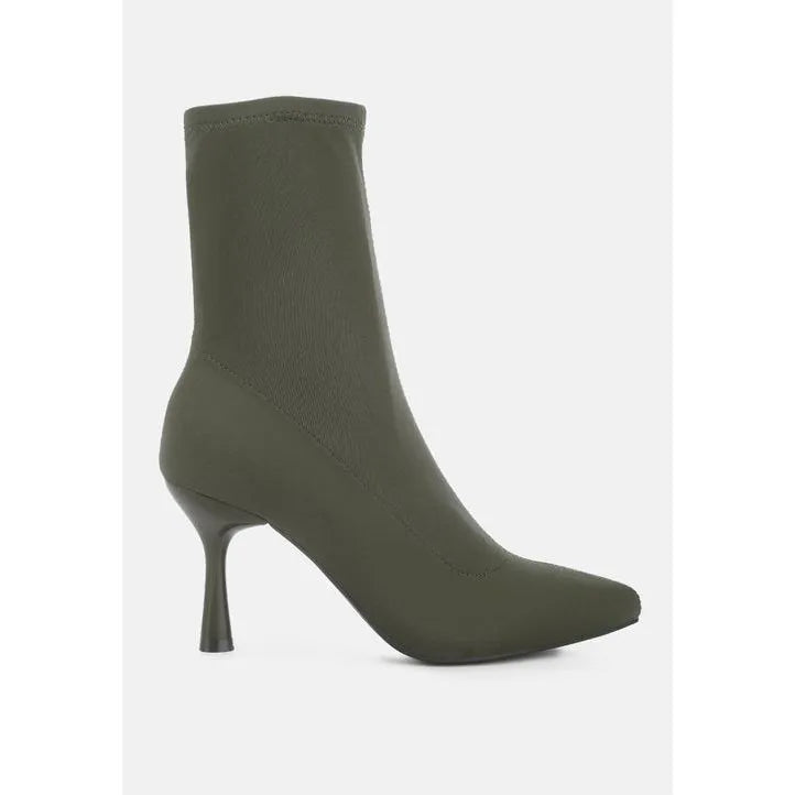 Zudio Solid Mid Heel Sock Boots