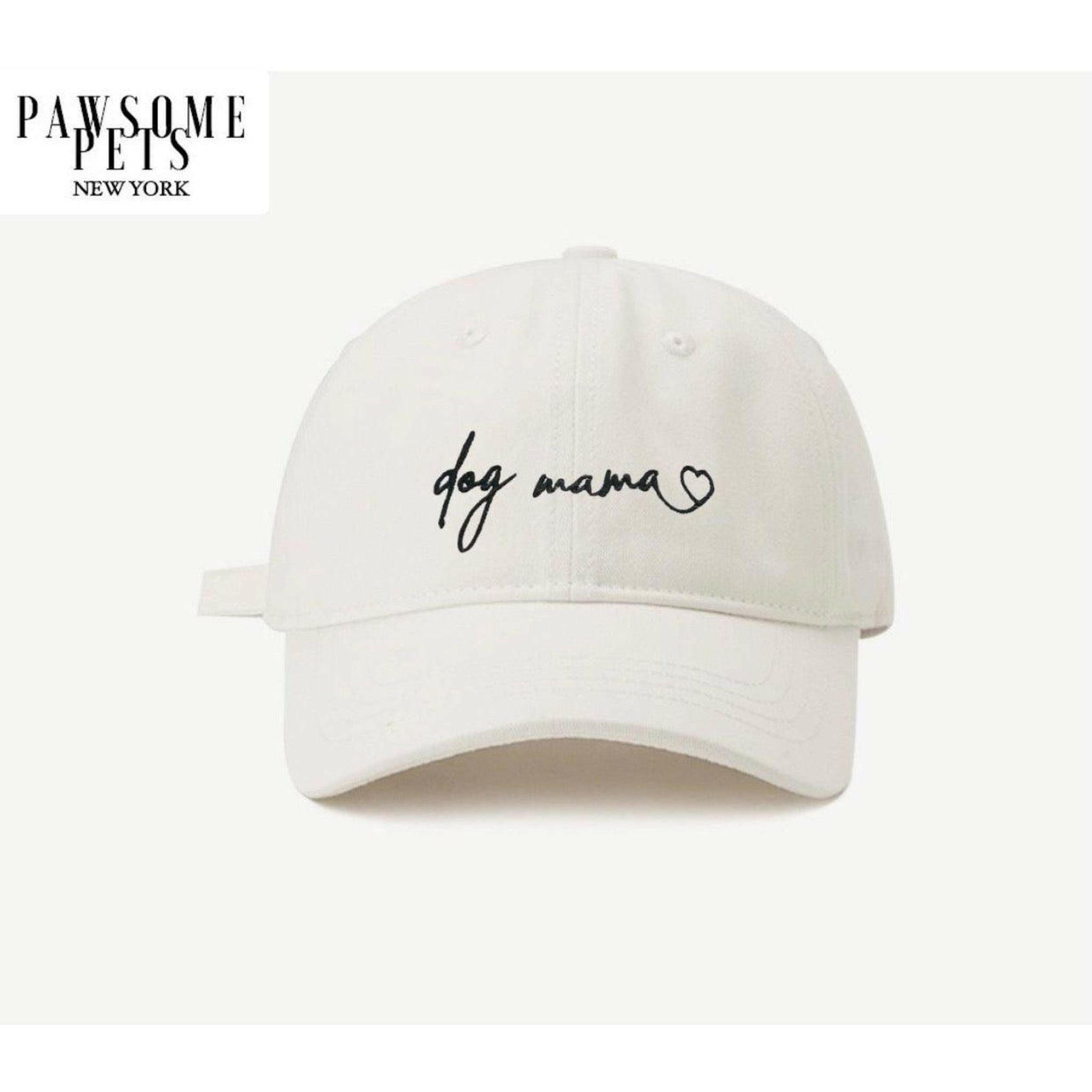 Dog Mom Hat - White.