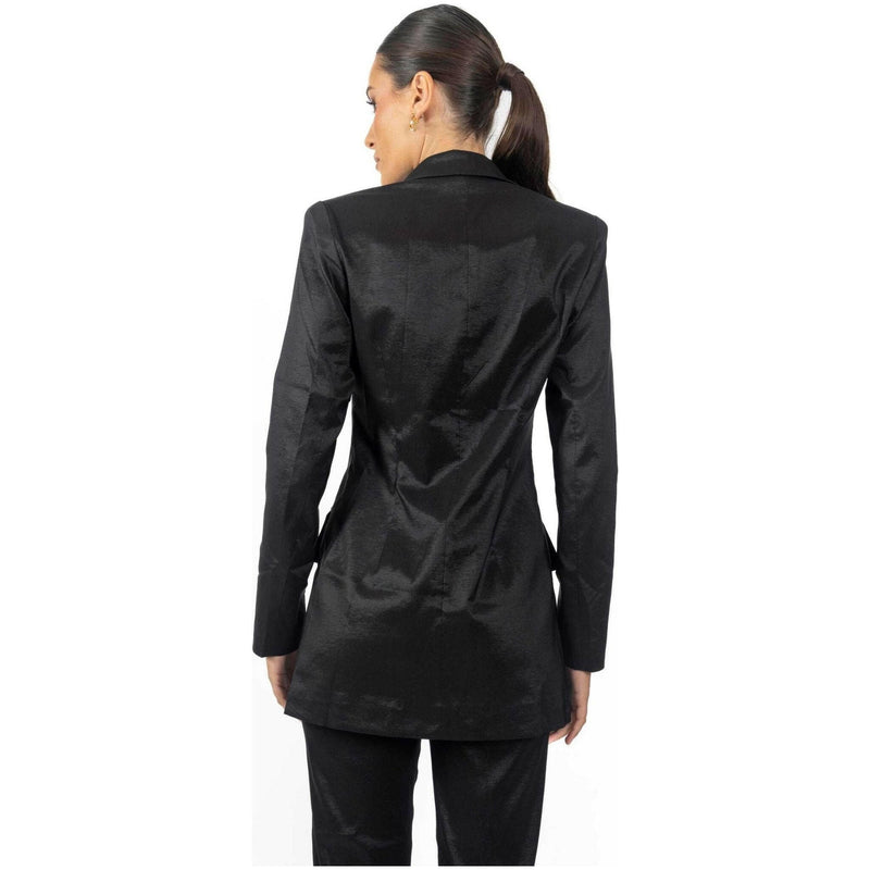 Meghan Cutout Black Women's Blazer.