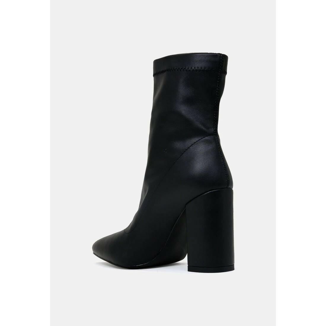 Valeria Pointed Toe High Ankle Boots.