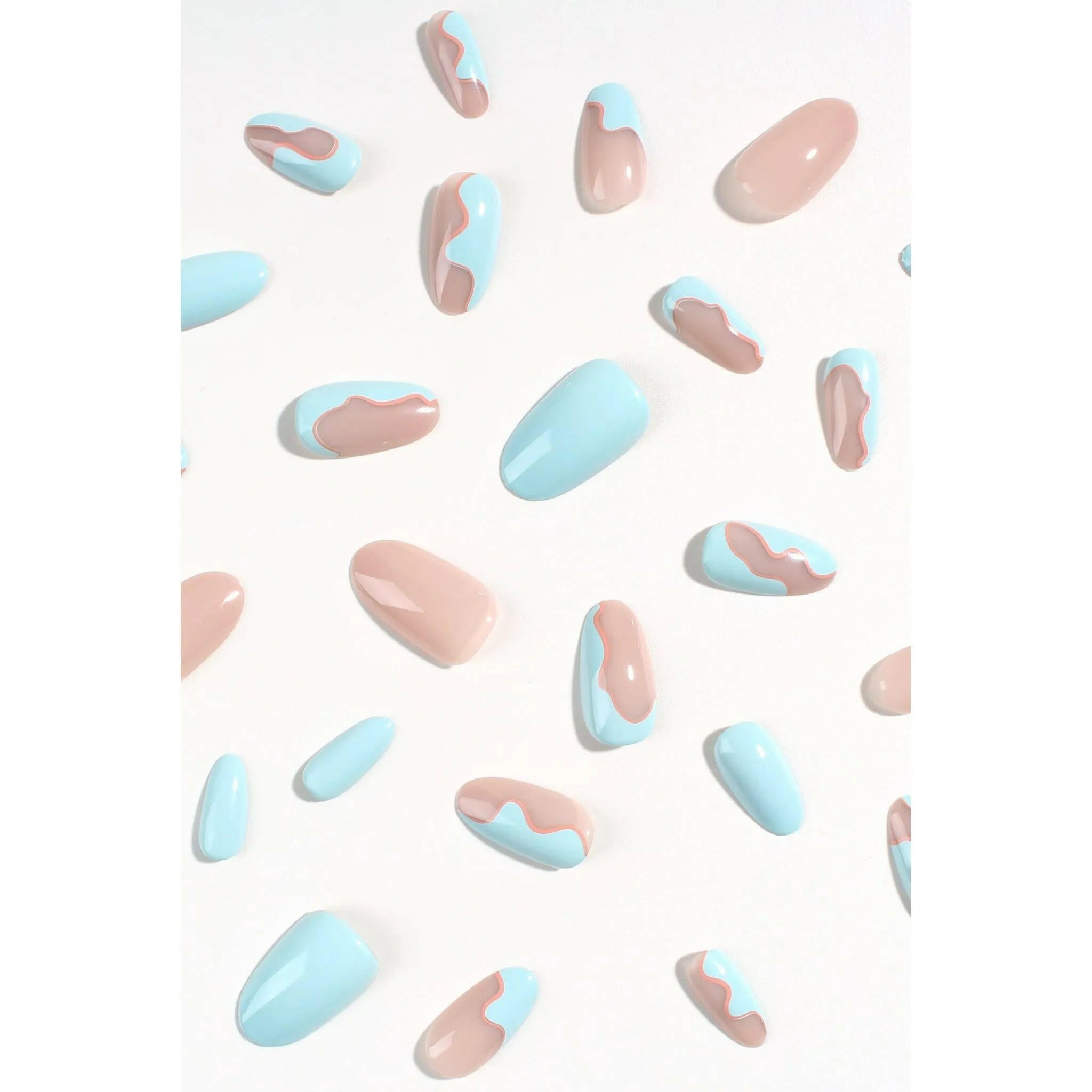 Seabed Blossom | Soft & Durable Press-On Nails.