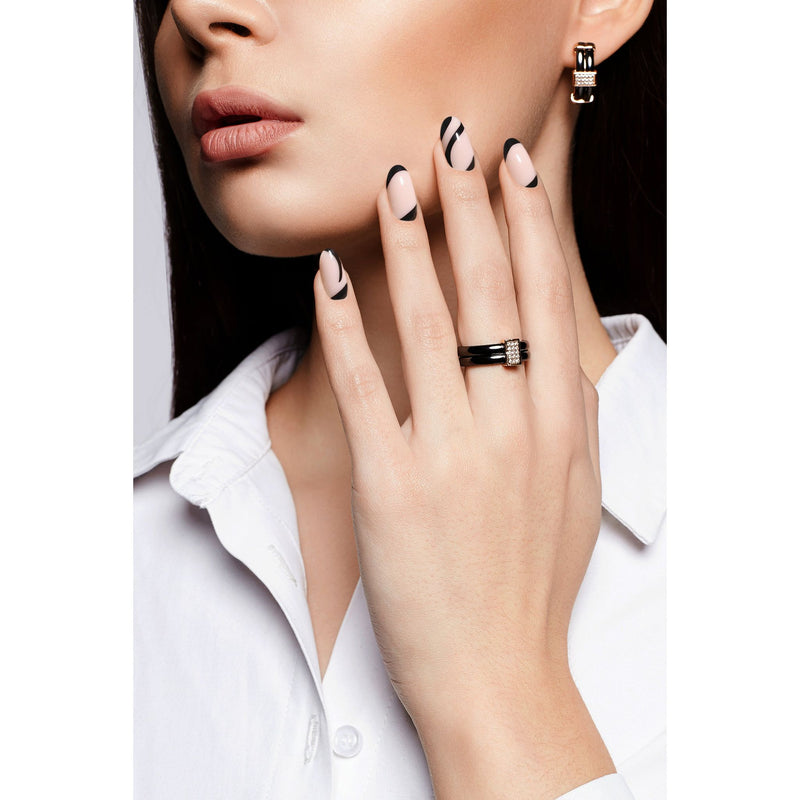 Satin Black | Soft & Durable Press-On Nails.