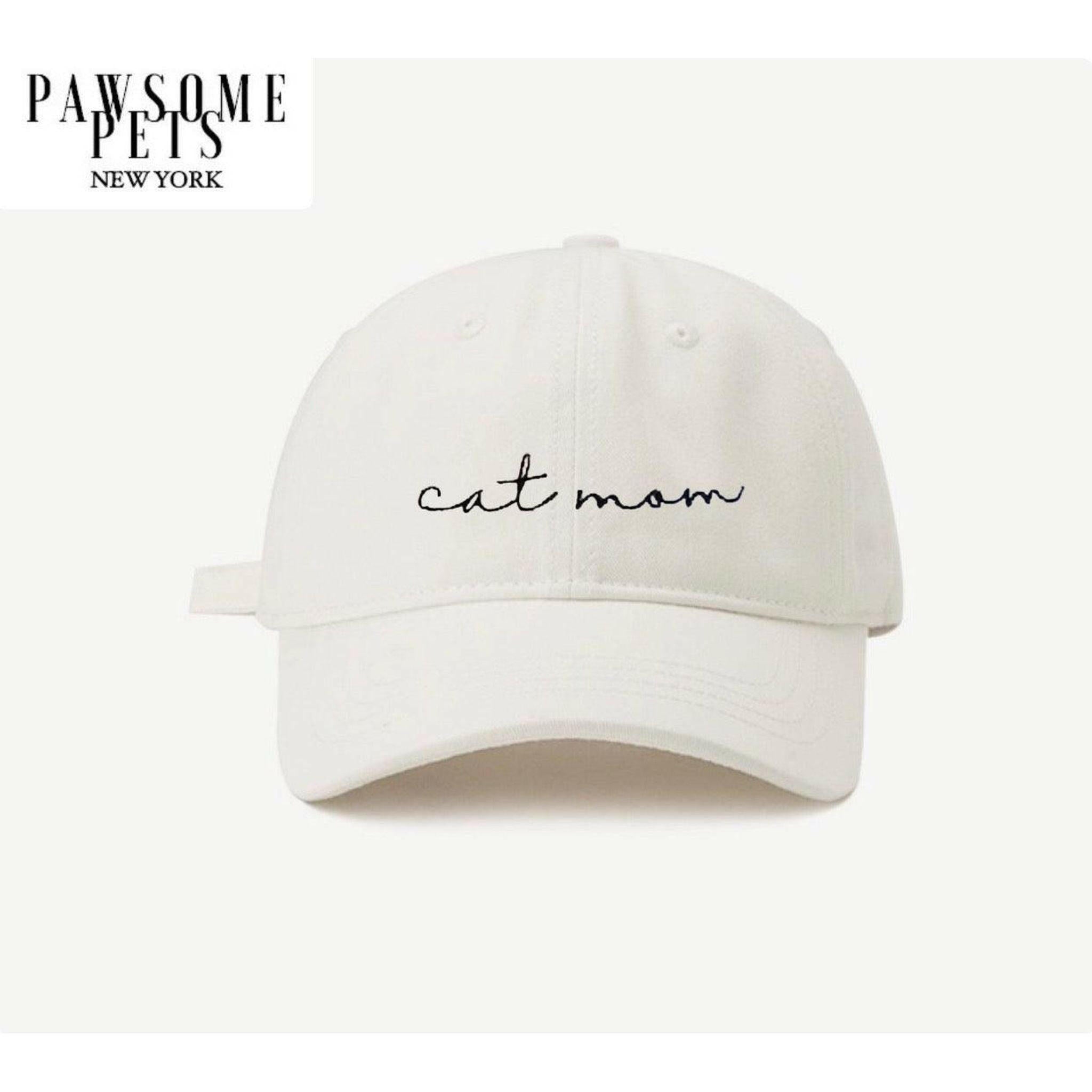 Cat Mom Hat - White.