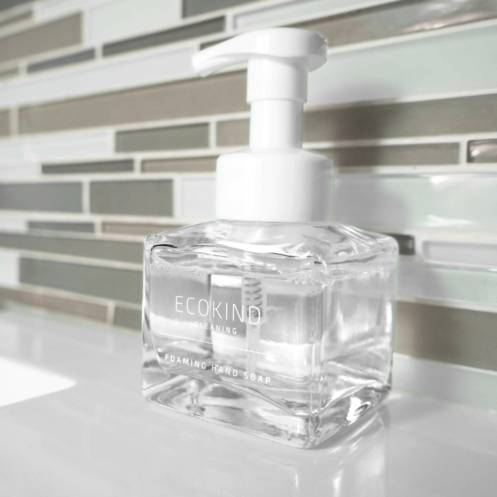 Hand Soap Refillable Glass Bottle.