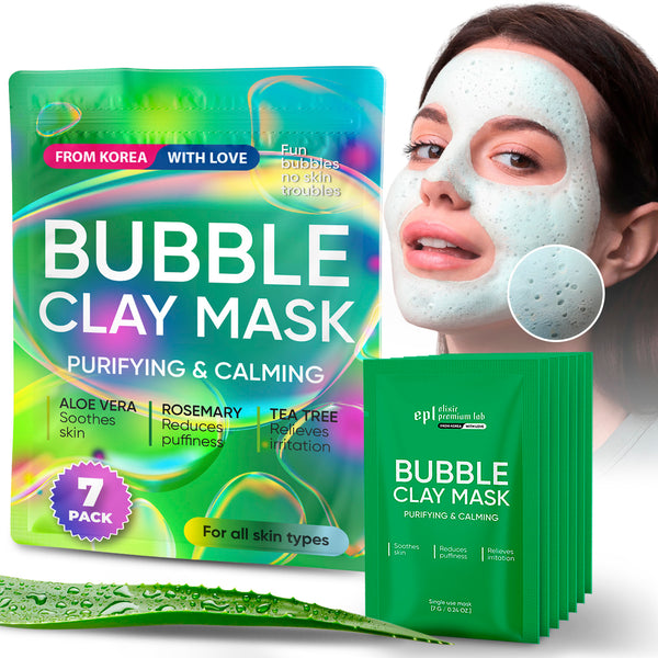 Carbonated Bubble Clay Mask - 7 pack.